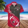 NCAA Northern Illinois Huskies Red Black Hawaiian Shirt V2