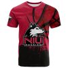 NCAA Northern Illinois Huskies Custom Text Number Red Black T-Shirt V4