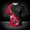 NCAA Northern Illinois Huskies Red Black T-Shirt V2