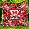 NCAA Nebraska Cornhuskers Red White Est 1869 Quilt Blanket V2