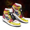 NCAA Kansas Jayhawks Gold Red Air Jordan 1 High Sneakers