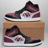 NCAA Arkansas Razorbacks Tearing Open Logo Air Jordan 1 High Sneakers
