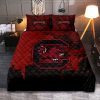 NCAA South Carolina Gamecocks Garnet Black Bedding Set V2