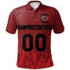 NCAA South Carolina Gamecocks Custom Text Number Red Black Polo Shirt V4