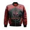 NCAA South Carolina Gamecocks Custom Text Number Red Black Bomber Jacket V3