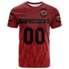 NCAA South Carolina Gamecocks Custom Text Number Red Black T-Shirt V4