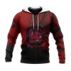 NCAA South Carolina Gamecocks Custom Text Number Red Black Zip Up Hoodie V8
