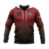 NCAA South Carolina Gamecocks Custom Text Number Red Black Zip Up Hoodie V5