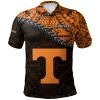 NCAA Tennessee Volunteers Orange Black Polo Shirt V6