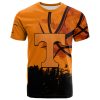 NCAA Tennessee Volunteers Custom Text Number Orange Black T-Shirt V6