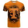 NCAA Tennessee Volunteers Custom Text Number Orange Black T-Shirt V2