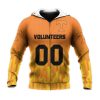 NCAA Tennessee Volunteers Custom Text Number Orange Zip Up Hoodie V5