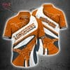NCAA Texas Longhorns Orange White Hawaiian Shirt V2