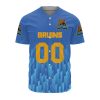 NCAA UCLA Bruins Custom Text Number Blue Baseball Jersey V2