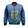 NCAA UCLA Bruins Custom Text Number Blue Bomber Jacket V2