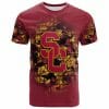 NCAA USC Trojans Custom Text Number Cardinal T-Shirt V2