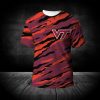 NCAA Virginia Tech Hokies Orange Black T-Shirt V11
