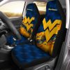 NCAA West Virginia Mountaineers Blue Gold Car Seat Covers V2