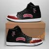 NCAA Wisconsin Badgers Black Air Jordan 1 High Sneakers