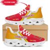 NCAA Maryland Terrapins Custom Name Red Yellow Max Soul Shoes V2