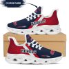 NCAA Ole Miss Rebels Custom Name Red Blue Max Soul Shoes V2