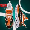 NCAA Miami Hurricanes Custom Name Orange Black Max Soul Shoes V2