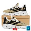 NCAA Purdue Boilermakers Custom Name Gold Black Max Soul Shoes V4