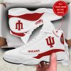 NCAA Indiana Hoosiers Custom Name White Crimson Air Jordan 13 Shoes
