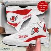 NCAA Utah Utes Custom Name White Red Air Jordan 13 Shoes