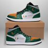 NCAA Miami Hurricanes Green White Air Jordan 1 High Sneakers V2