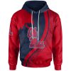 NCAA Ole Miss Rebels Red Blue Pullover Hoodie V6