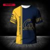 NCAA California Golden Bears Custom Text Number Blue T-Shirt V3