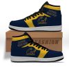 NCAA California Golden Bears Blue Air Jordan 1 High Sneakers