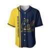 NCAA California Golden Bears Custom Text Number Blue Baseball Jersey V3