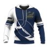 NCAA California Golden Bears Blue White Zip Up Hoodie V7
