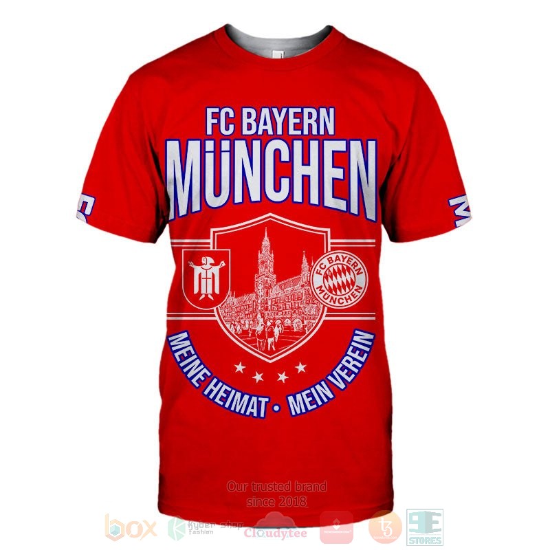 Bayern Munich Red Mia San Mia T-Shirt Bayern Munich Red Mia San Mia T-Shirt