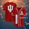 NCAA Indiana Hoosiers Custom Name Crimson Baseball Jersey V2