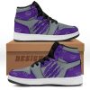 NCAA Kansas State Wildcats Purple Silver Scrath Air Jordan 1 High Sneakers