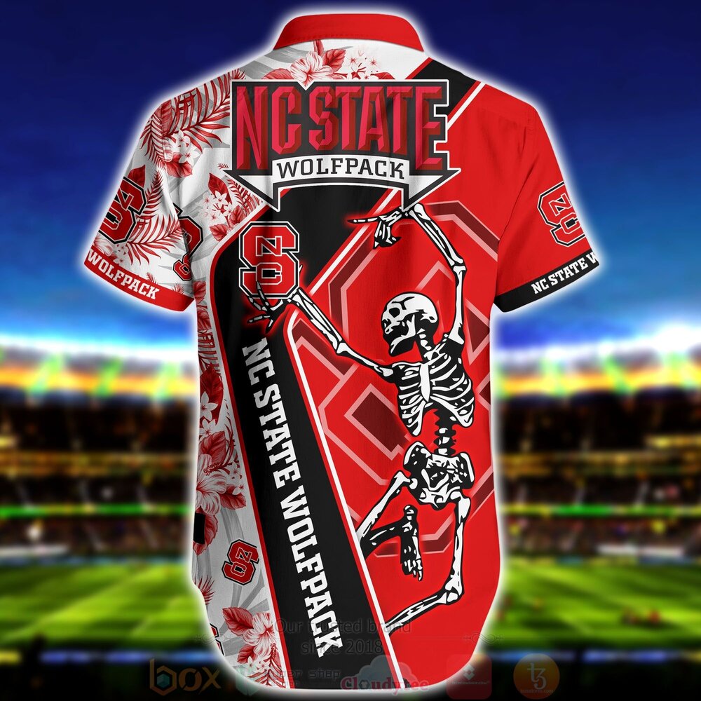 NCAA NC State Wolfpack Skull Hawaiian Shirt