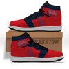 NCAA Ole Miss Rebels Red Blue Air Jordan 1 High Sneakers