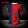 NCAA Ole Miss Rebels Custom Text Number Red Blue T-Shirt V5