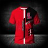 NCAA Ole Miss Rebels Custom Text Red Black T-Shirt V3