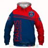 Paris Saint-Germain FC Blue Red Pullover Hoodie V3
