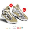 NCAA UCF Knights Custom Name Number Gold Air Jordan 13 Shoes