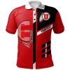 NCAA Utah Utes Custom Text Red Black Polo Shirt V4