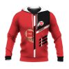 NCAA Utah Utes Custom Text Red Black Pullover Hoodie V4