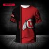 NCAA Utah Utes Custom Text Number Red Black T-Shirt V5