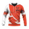 NCAA Virginia Cavaliers Orange White Pullover Hoodie V4