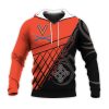 NCAA Virginia Cavaliers Custom Text Orange Black Pullover Hoodie V5