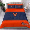 NCAA Virginia Cavaliers Blue Orange Bedding Set V2